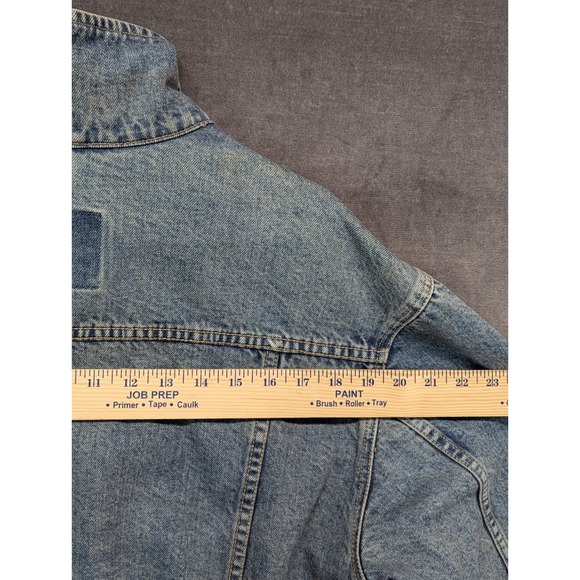 90s Vintage Arizona Classic Blue Wash Big Ring Denim Trucker Jacket Size Medium - Picture 12 of 13